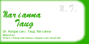 marianna taug business card
